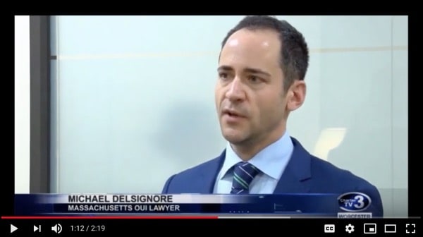Photo of Attorney DelSignore was interviewed by Worcester News Tonight