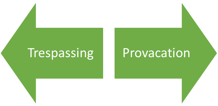 trespassing and provocation