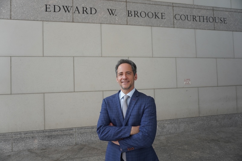 Attorney DelSignore outside BMC Central 