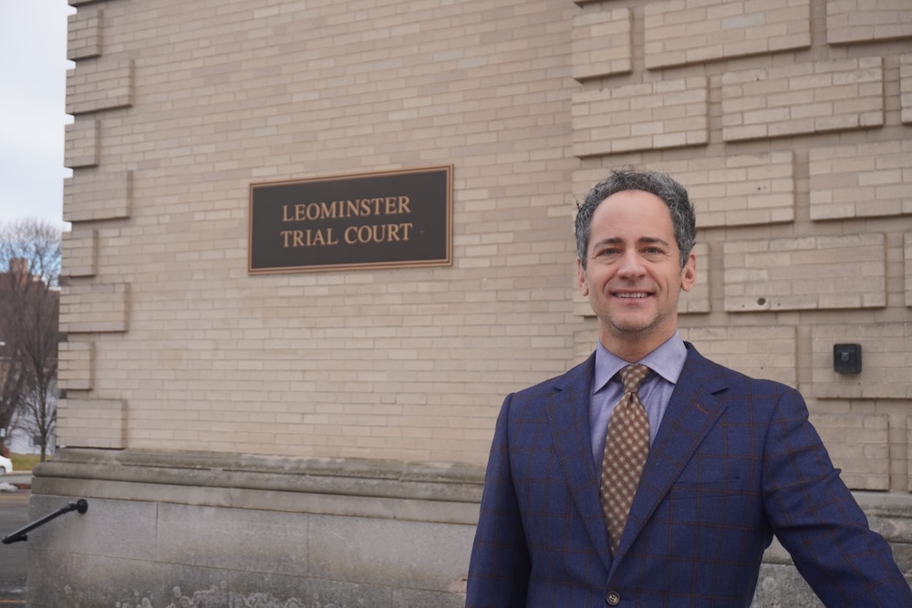 Attorney DelSignore outisde Leominster District Court