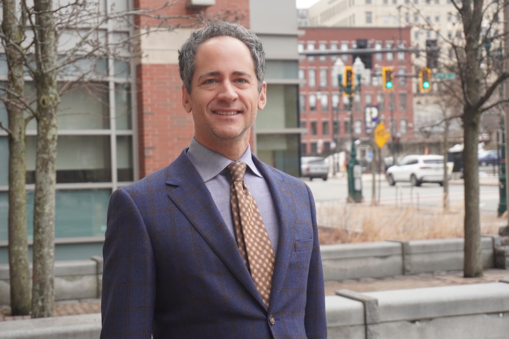Attorney Michael DelSignore Outside Worcester District Court